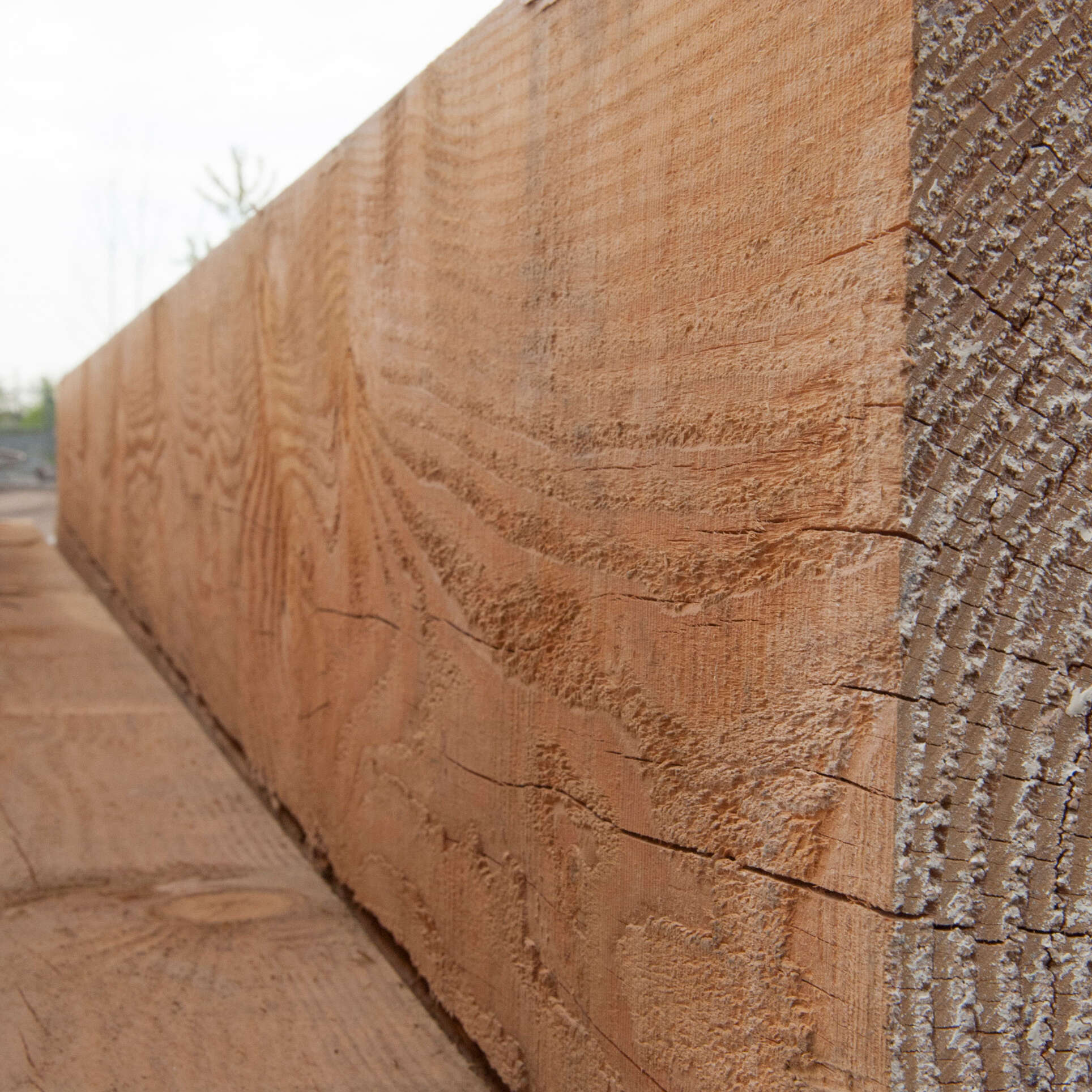Douglas fir timbers showing typical grain