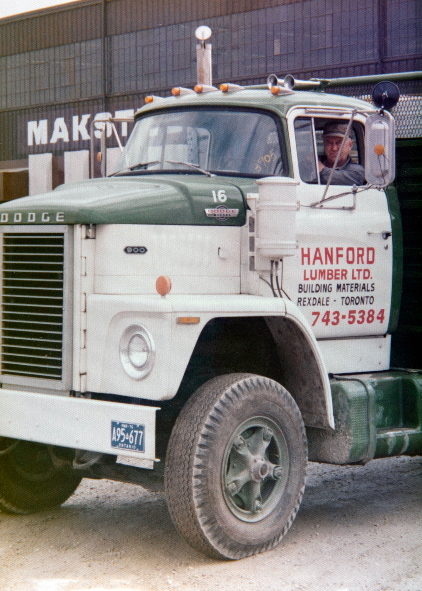 Hanford Lumber delivery truck
