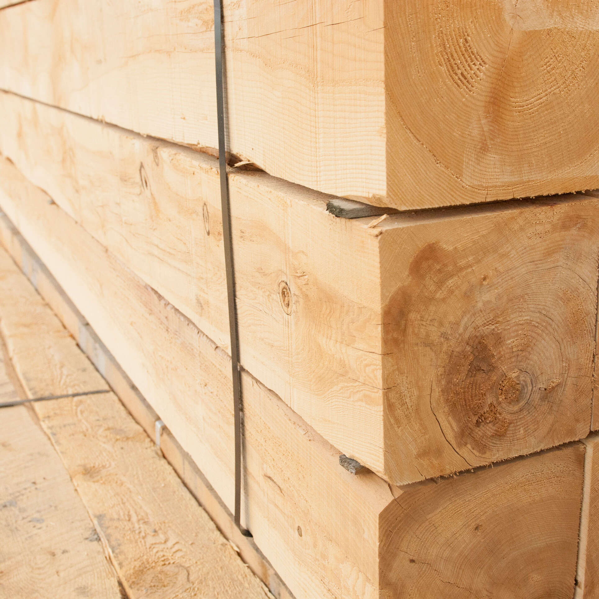 Rough spruce timber